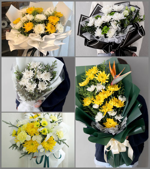 广东梅州市大埔县湖寮镇葵坑村白事花束代送